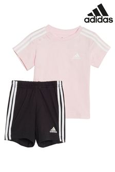 adidas Infant Essentials T-Shirt und Shorts im Set, Pink (564666) | 31 €