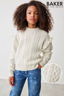 Baker By Ted Baker Cream Cable Occasionwear Jumpers Next Luxembourg