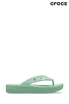 Зеленый - Crocs классические шлепанцы на платформе (565917) | €46