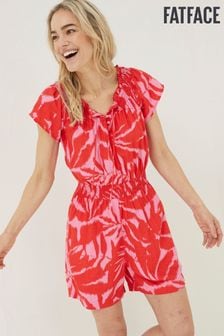 FatFace Red Palmer Leaves Playsuit (566084) | €30