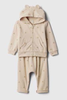 Gap Beige Brannan Bear Two Piece Outfit Set (Newborn-24mths) (566318) | €39