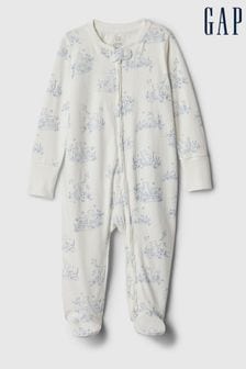 Weiß-blau - Gap First Favourites Schlafanzug mit Grafik (baby-9monate) (566332) | 28 €