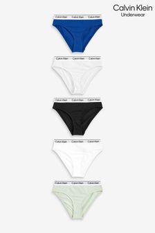 Calvin Klein Girls' Underwear Cotton Bikini Panty, 5 Pack
