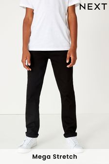 Black Denim Regular Fit Mega Stretch Adjustable Waist Jeans (3-16yrs) (566997) | KRW29,900 - KRW40,600
