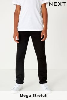 Black Denim Regular Fit Mega Stretch Adjustable Waist Jeans (3-16yrs) (566997) | $24 - $33