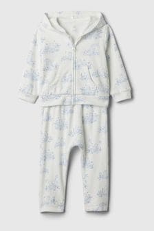 Gap White/Blue Brannan Bear Two Piece Outfit Set (Newborn-24mths) (567107) | €34