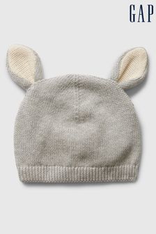 Szary króliczek - Gap Baby Cosy Knit Beanie (567138) | 75 zł