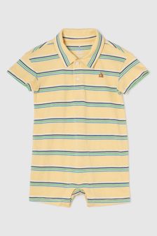 Żółty - Gap Brannan Bear Baby Polo Rompersuit (noworodki-24 mies.) (567297) | 125 zł