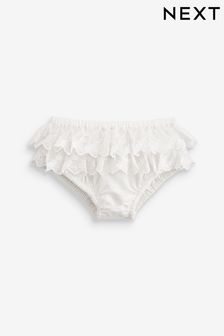 White Baby Lace Frill Knickers (0mths-2yrs) (567702) | 35 QAR
