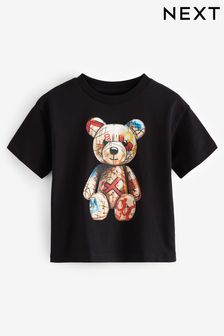 Black Bear Short Sleeve Character T-Shirt (3mths-7yrs) (568332) | OMR3 - OMR4