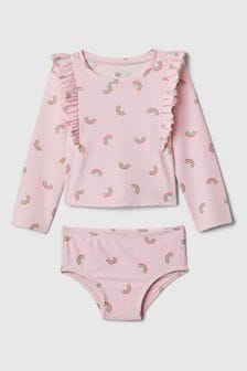 Gap Pink Rainbow Rashguard and Bikini Bottom Baby Set (Newborn-5yrs) (568379) | €47