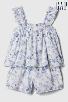 Gap Blue Floral Outfit Set (Newborn-5yrs) (568398) | €34