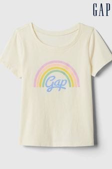 Crème - T-shirt graphique Manche courte Col ras du cou Gap (nouveau-né à 5 ans) (568433) | €9