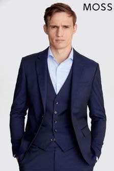 MOSS Ink Blue Slim Suit Jacket (568445) | $204