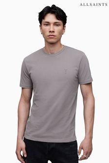AllSaints Grey Brace Crew T-Shirt (568536) | kr640