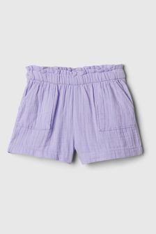Gap Purple Crinkle Cotton Pull On Shorts (12mths-5yrs) (568566) | €13.50
