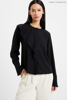 French Connection Crepe Light Asymmetric Frill Blouse (568673) | €65