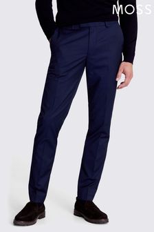 MOSS Ink Blue Slim Fit Suit: Trousers