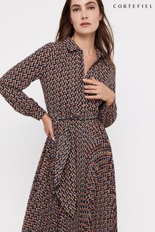Robe chemise mi-longue Noir Cortefiel (569181) | €40