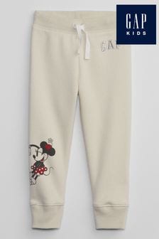 Gap Cream Disney Mickey and Minnie Mouse Pull On Joggers (Newborn-5yrs) (569221) | €21
