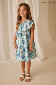 Laura Ashley Green and Blue Pickworth One Shoulder Sun Dress (569451) | SGD 66 - SGD 74