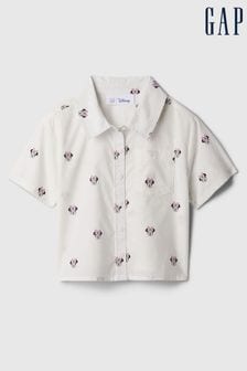 Gap White Disney Minnie Mouse Print Short Sleeve Shirt (Newborn-5yrs) (569569) | €26