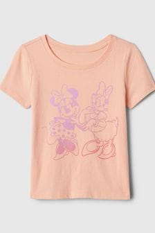 Gap Orange Disney Minnie Mouse & Daisy Duck Graphic Short Sleeve Crew Neck T-Shirt (Newborn-5yrs) (569617) | €13