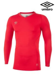 Czerwony - Koszulka Umbro Elite z długim rękawem i dekoltem w szpic (570030) | 250 zł