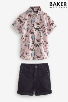 Baker by Ted Baker Shirt And Shorts Set