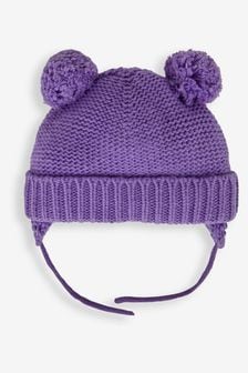 JoJo Maman Bébé Lilac Girls' Cosy Pom Pom Hat (570825) | 26 €
