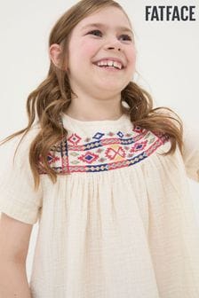 FatFace Cream Aztec Embroidered Top (570877) | $28