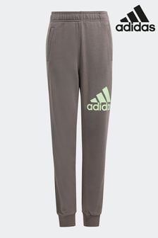 adidas Charcoal Grey Regular Fit Sportswear Essentials Big Logo Cotton Joggers (571453) | AED139