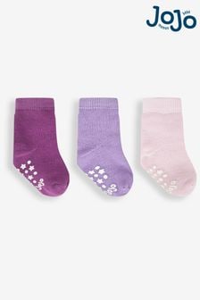 JoJo Maman Bébé Lilac 3-Pack Extra Thick Socks (571843) | NT$440