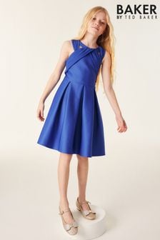 Baker by Ted Baker Blue Chiffon Scuba Dress (571891) | AED257 - AED293