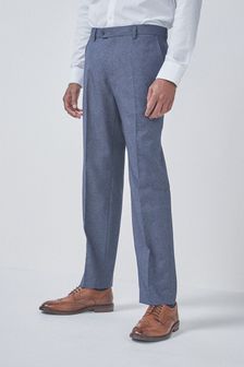 Light Blue Regular Fit Puppytooth Trousers (573117) | kr324
