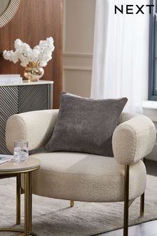 Warm Grey 45 x 45cm Soft velour Cushion