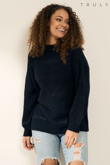 Suéter azul de punto abierto de Truly (573650) | 99 €