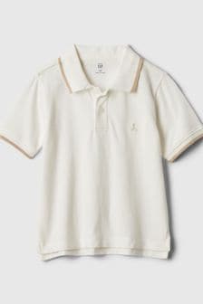 Белый - Рубашка поло для малышей из пике с медвежьим принтом Gap Brannan (новорожденных - 5 лет) (573741) | €13