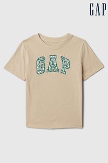 Gap Neutral Floral Logo Crew Neck Short Sleeve T-Shirt (Newborn-5yrs) (573773) | kr130