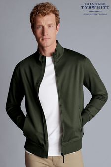 Grün - Charles Tyrwhitt Performance Langärmelige Jacke mit Trichterausschnitt (573786) | 125 €
