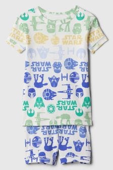 Gap White Star Wars Organic Cotton Pyjama Shorts Set (6mths-5yrs) (573800) | €32