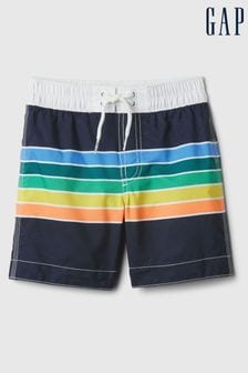 Navy and Rainbow - Gap пляжные шорты для малышей с поясом на завязке (6 мес. - 5 лет) (573841) | €27