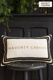 Rockett St George Cream Naughty Corner Cushion (573968) | €37