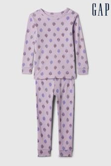 Gap Purple Organic Cotton Graphic Print Pyjama Set (12mths-5yrs) (574276) | kr234