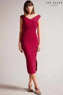 Ted Baker Pink Mikella Bodycon Knit Dress With Seam Detail (574353) | 552 zł