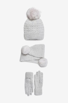 Next girls hat and gloves