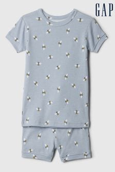 Albastru - Gap Organic Cotton Short Pyjama Set (12 luni - 5 ani) (574639) | 107 LEI