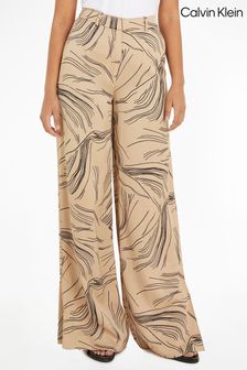 Calvin Klein Natural Surface Print Straight Trousers (574660) | €155