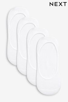 White Cushion Sole Footsies 4 Pack (574736) | $12