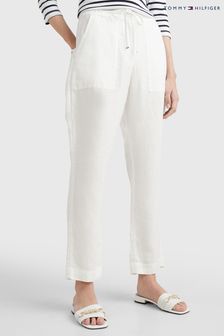 Tommy Hilfiger Natural Linen Pull On Trousers (574832) | 441 zł